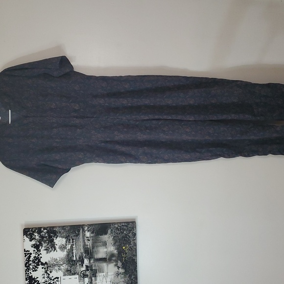 SweetSalt Jumpsuit Size 10 Womens Green Taupe Button Zip Down Scandinavian - Picture 2 of 16